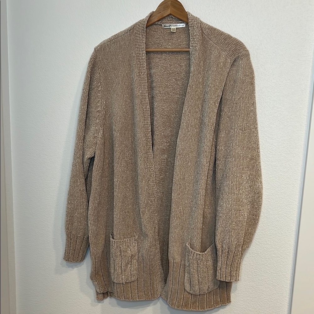 Seven7 Chenille Open Front Cardigan